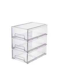 Drawer Type Transparent Plastic Storage Box for Cosmetics and Skincare