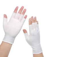 Fingerless Cotton Work Gloves for Men and Women - Breathable, Sweat-Absorbent, Thin for Warehouse, Packing, Sorting, Touchscreen Compatible