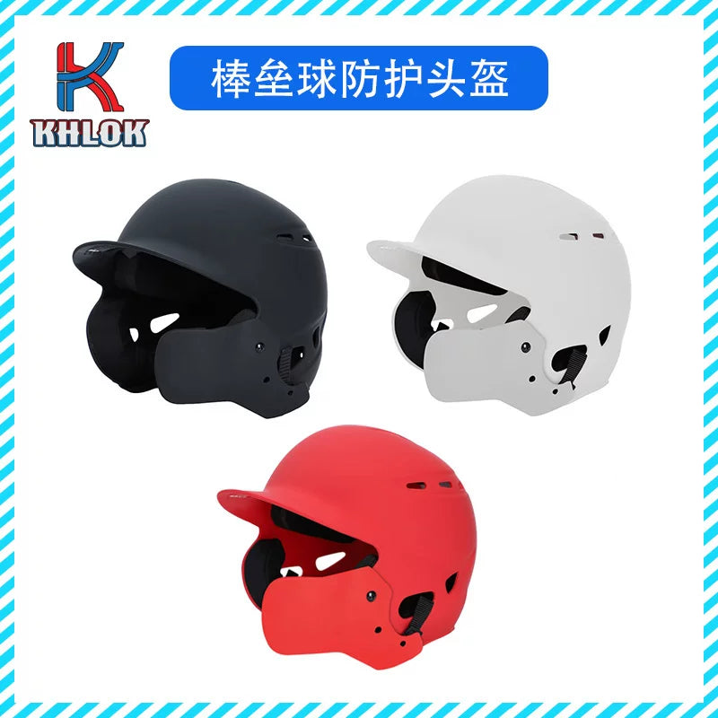 Baseball Softball Batting Helmet Catcher's Safety Headgear for Training and Games