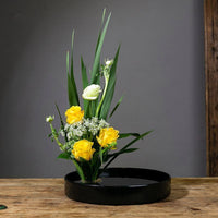 Minimalist Japanese-Style Plastic Flower Pot for Hydroponics and Floral Arrangements
