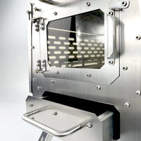 Butterfly Outdoor Stainless Steel Wood Burning Stove for Camping Tent Heating and BBQ Oven