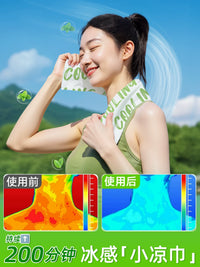 Cooling Ice Towel Wipes for Outdoor Sports and Refreshment, 6-Pack