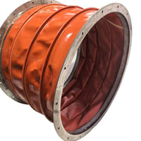 High-Temperature Silicone Coated Fabric Duct Connector for HVAC Systems