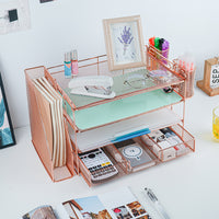 4-Tier Desktop File Organizer for Office Supplies and Documents