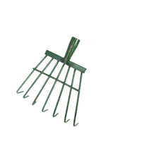 Telescopic Stainless Steel Garden Rake for Leaves and Grass