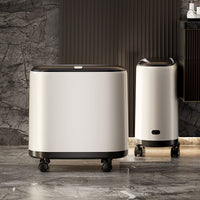Slim Press-Top Trash Can for Narrow Spaces