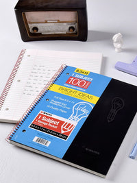 KAISA Inspiration Series A4 Notebook, Thickened Tearable Vintage Subject Book for Students, Large Coil Bound