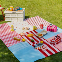 Portable Waterproof Picnic Blanket Sandproof Beach Mat for Outdoor Camping Park Grass