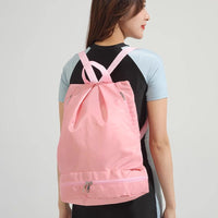 Dry Wet Separation Drawstring Backpack for Beach, Swim, Gym, Travel