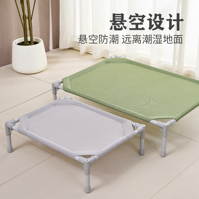 Elevated Pet Cot for Dogs and Cats, All-Season Breathable Mesh Pet Bed for Large Breeds
