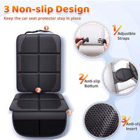 Car Seat Protector Mat Anti-Slip Wear-Resistant Cushion for Child Safety Seats