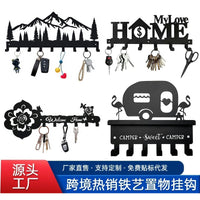 HOME Letter Wall Mounted Hook Rack for Keys and Kitchen Utensils
