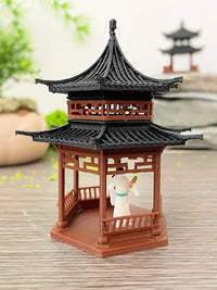 Chinese Ancient Pavilion Miniature Landscape Ornament for Garden and Patio