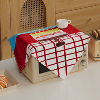 Cute Dustproof Microwave Oven Air Fryer Cover Towel