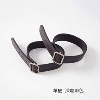Genuine Leather Cuff Straps for Coats and Jackets - Adjustable Wrist Bands