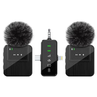2.4G Wireless Lavalier Microphone for Live Streaming, Training, and Meetings - Noise-Cancelling Universal Compatibility
