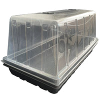 Mini Greenhouse Humidity Domes for Seedling Trays, Clear Plastic Plant Germination Covers