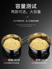 Daoqi 304 Stainless Steel Lunch Box with Lid, Round Food Grade Bento Box for Students and Office Workers