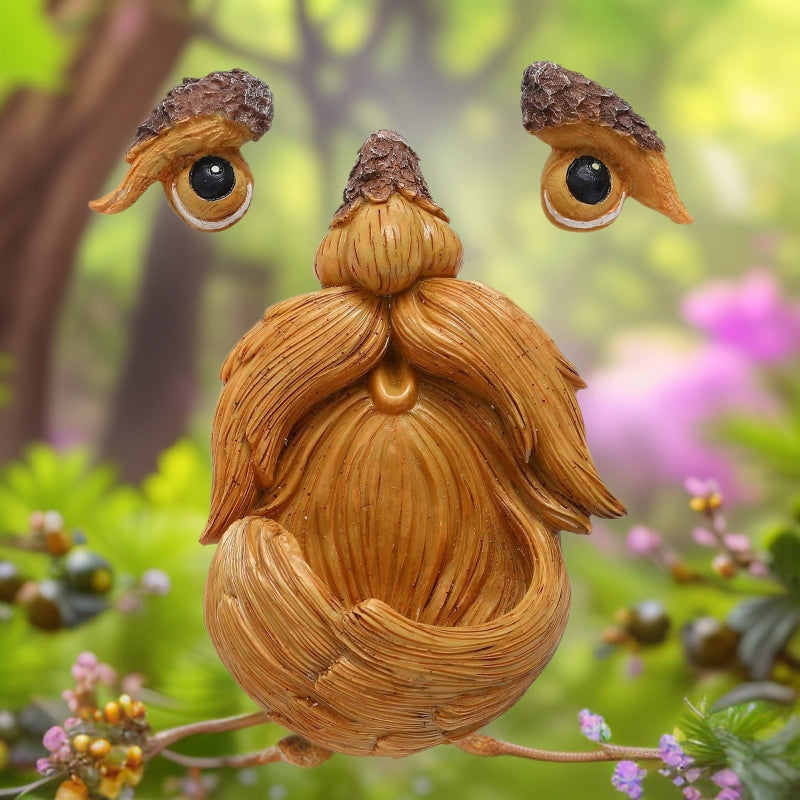Tree Monster Bird Feeder Outdoor Garden Hanging Decoration Resin Craft