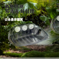 Cat Window Hammock with Suction Cups, Transparent Space Capsule Pet Bed for Sunbathing