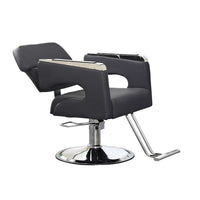 Adjustable Hydraulic Reclining Barber Chair for Salon Hair Styling and Beauty Treatments