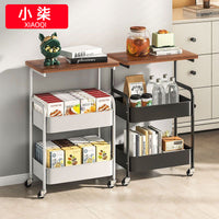 Multi-Layer Rolling Utility Cart with Storage Shelves for Home and Office