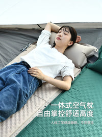 Qisu Automatic Inflatable Camping Mattress with Memory Foam - Moisture-Proof Outdoor Sleeping Pad for Tents