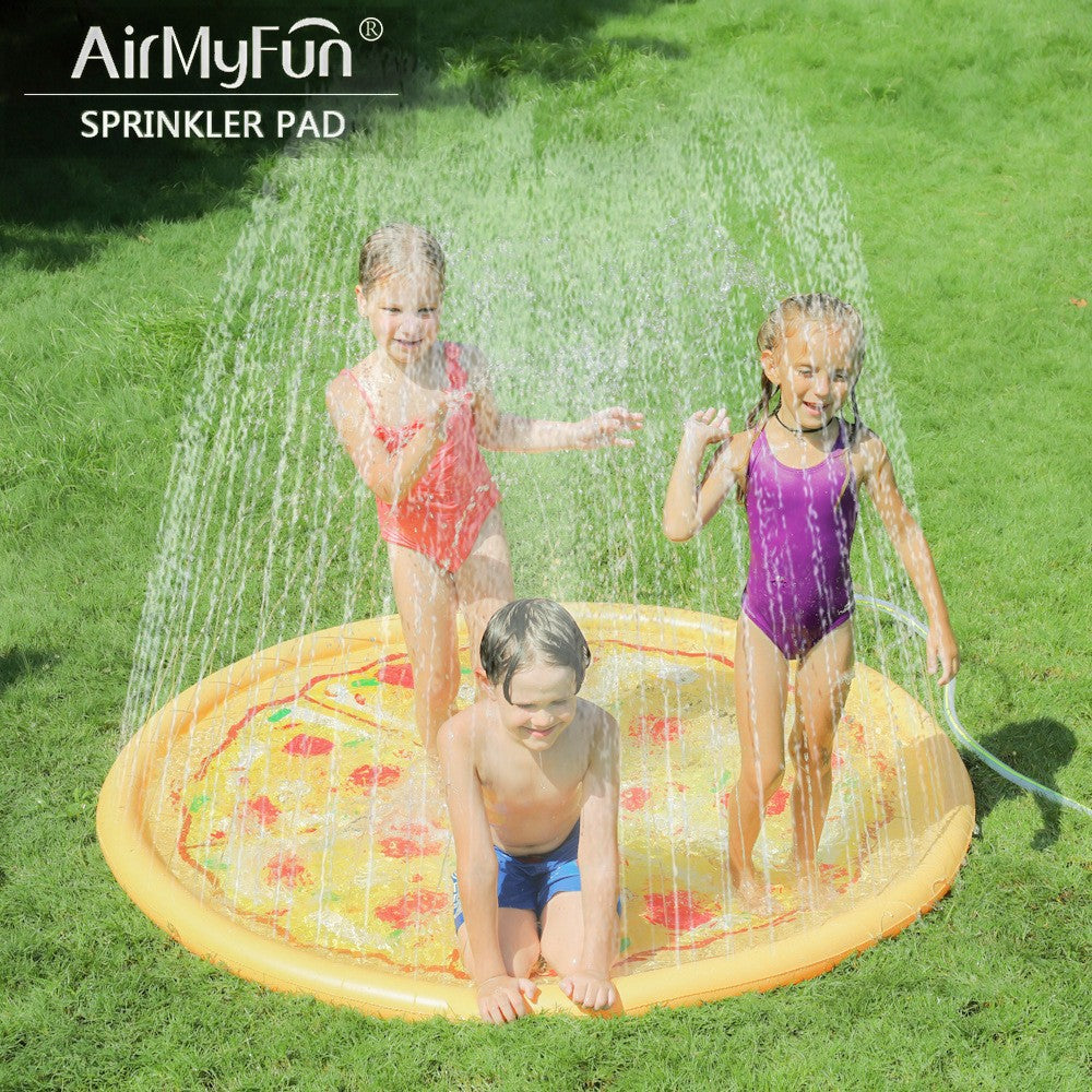 Summer Kids Outdoor Sprinkler Play Mat Dolphin Design Water Spray Pad Beach Toy