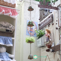 Vintage Cast Iron Wind Chime Garden Decor - Teacup & Teapot Design for Outdoor Patio