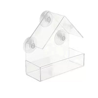 Outdoor Window Bird Feeder with Suction Cups, Rainproof Hanging Bird Feeder for Balcony and High-Rise Windows
