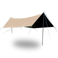 Outdoor Camping Hexagonal Oxford Cloth Sunshade Tarp for Picnic and Rain Protection