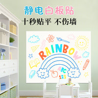 Wholesale Static Whiteboard Wall Sticker, Thickened Removable Reusable Dry Erase Board for Kids Room Bedroom Graffiti Writing