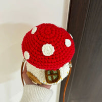 DIY Crochet Mushroom House Bag Kit for Beginners - Hand-Knitted Crossbody Purse
