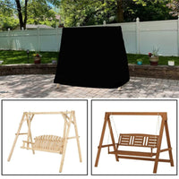 Outdoor Patio 3-Seater Swing Chair Cover Waterproof Garden Terrace A-Frame Swing Cover Rain Dust Protector