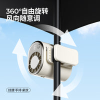 Portable USB Rechargeable Cooling Fan with Ice Compress Function, Clip-on, Waist/Neck Hanging for Outdoor Use