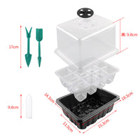 Breathable Seedling Starter Trays with Tools and Plant Labels for Home Gardening