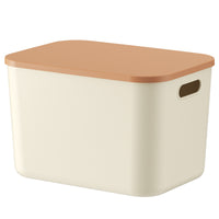 Stackable Storage Bin with Lid for Toys, Snacks, Cosmetics, and Clothes