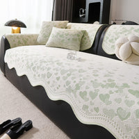 2026 New Summer Ice Silk Cool Irregular Sofa Cushion Fresh Simple Seat Cover Non-slip Sofa Towel