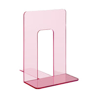 Clear Acrylic Bookends for Desk Organization, Heavy Duty Book Holder for Students and Office