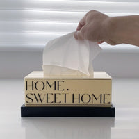 Luxury Acrylic Tissue Box Holder for Facial Tissues and Napkins, Modern Minimalist Design for Living Room Decor