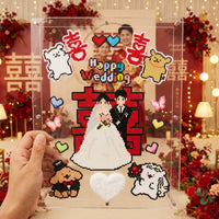 Acrylic Photo Frame for Perler Beads Display, DIY Gift, Transparent Picture Frame