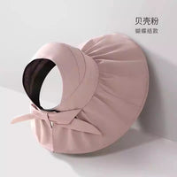 UV Protection Sun Visor Hat for Women, Wide Brim Foldable Outdoor Sports Sun Hat