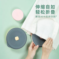 Collapsible Silicone Bowl with Lid - Portable Food Container for Travel, Camping, and Picnics