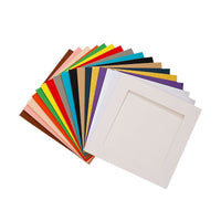 Oil Pastel Paper Frame with Stand, Square Cardboard Picture Frame for Artwork Preservation