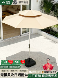 Outdoor Patio Umbrella with Tilt Function, UV Protection Sunshade for Garden, Balcony, and Market Stalls