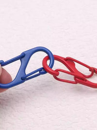 Outdoor Aluminum Alloy S-Type Carabiner Keychain for Backpacks and Quick Hanging