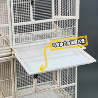 Modular Acrylic Bird Cage Accessories - Trays, Liners, Wheels, and Enclosures for Cloud Palace Cages