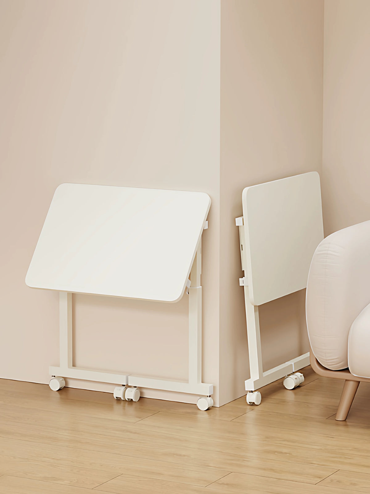 Foldable Adjustable Mobile Desk for Laptop, Study, or Bedside - Compact Home Office Workstation & Sofa Side Table