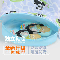 Dry Wet Separation Swimming Bag Large Capacity Drawstring Backpack for Beach and Swim