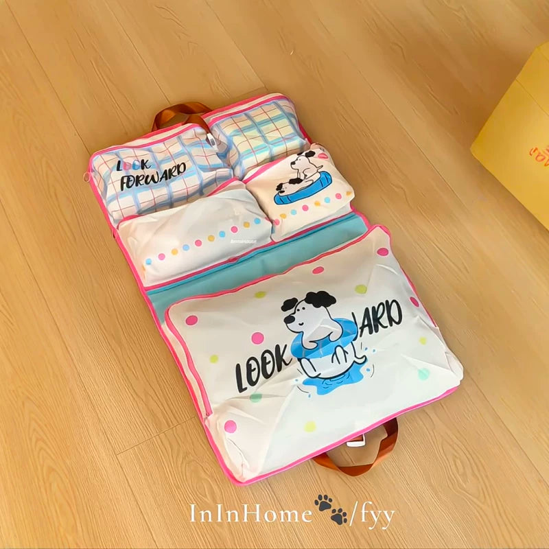 Cloud Puppy Travel Storage Bag Multi-functional Portable Organizer for Luggage and Home